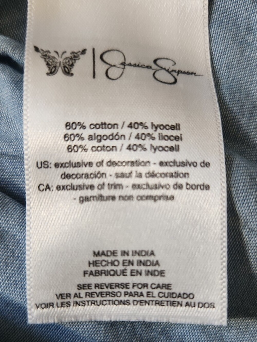 Jessica Simpson Light Blue Women's Blouse - Picture 10 of 13